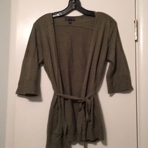 Gap olive green cardigan